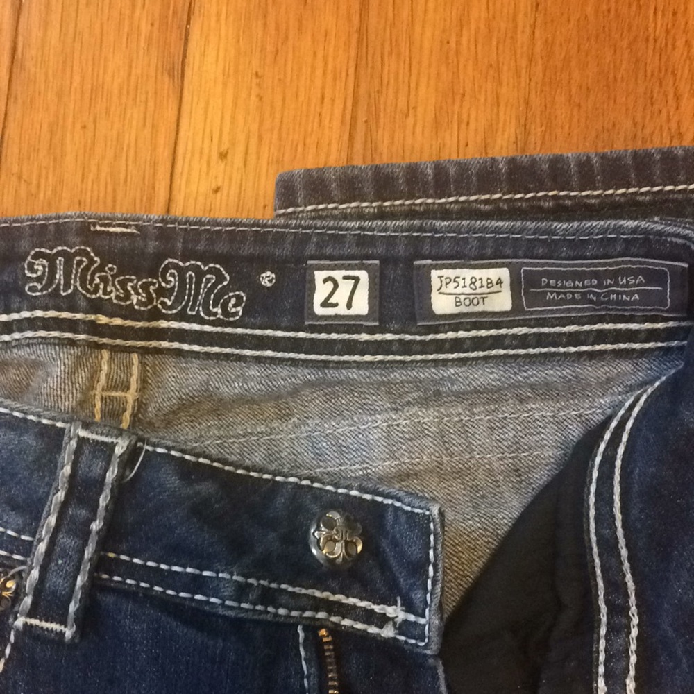 MissMe Bootcut Jeans Size 27 - Picture 4 of 5